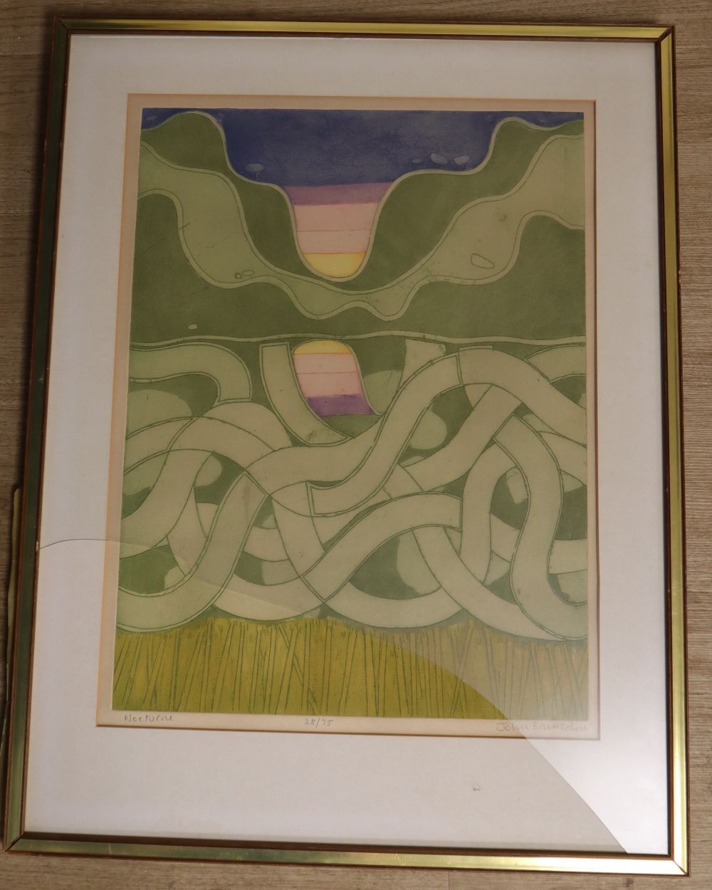 John Brunsden (1933-2014), two limited edition prints, Tangle and Nocturn, signed, 30/50 and 28/75, 62 x 47cm